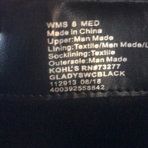 Like New Black mid calf high black boots size 8 - Picture 3 of 4